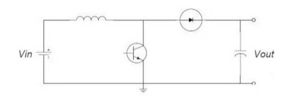 figure (1) boost switch circuit schematic